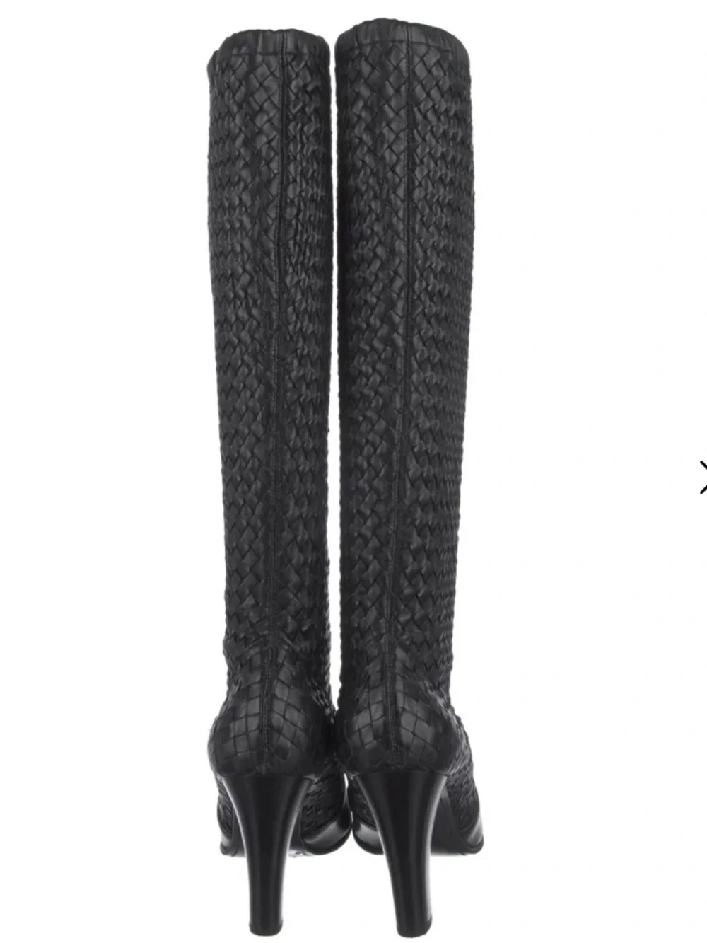 Bottega Veneta Black High-Heel Knee Boot